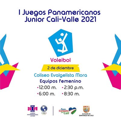 Voleibol equipos Femenina - I Juegos Panamericanos Junior Cali - Valle 2021