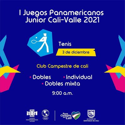 Tenis todos - I Juegos Panamericanos Junior Cali - Valle 2021