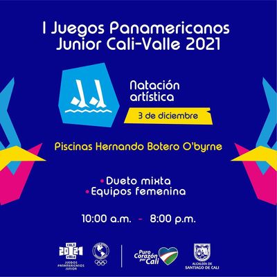 Natación Artística - I Juegos Panamericanos Junior Cali - Valle 2021