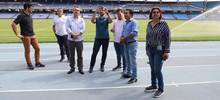 Comisión del fútbol brasilero visitó “el Pascual”, donde la Canarinha jugará su primer partido de Copa América