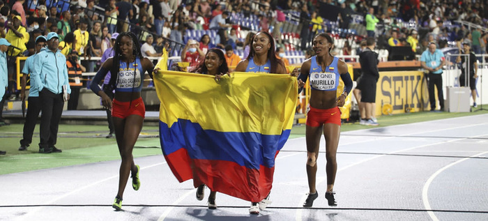 Al ritmo de relevos en el 4x100, Colombia se llevó la de bronce en el Mundial de Atletismo Sub-20