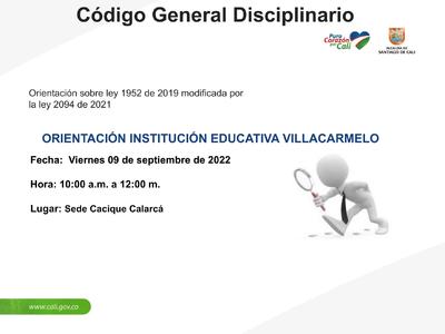 Invitación a la conferencia sobre Código General Disciplinario