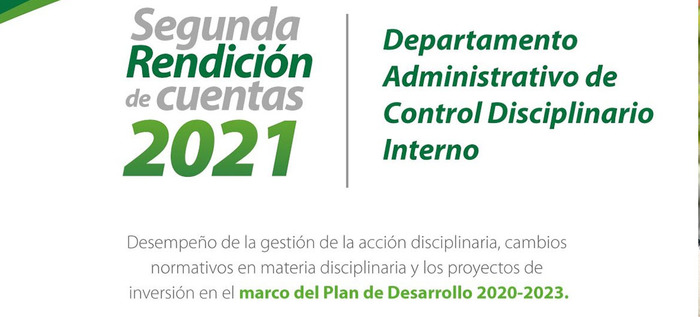 Control Disciplinario Interno dará a conocer gestión 2021, el 25 de noviembre