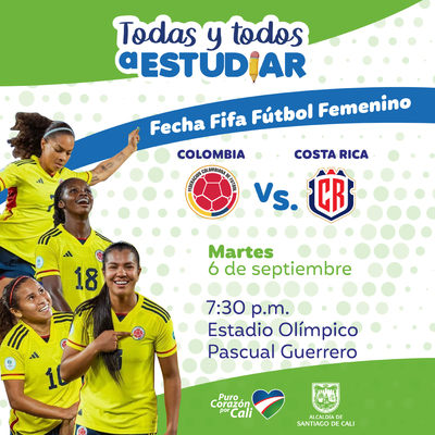 Invitación partido amistoso (Selección Colombia femenina)