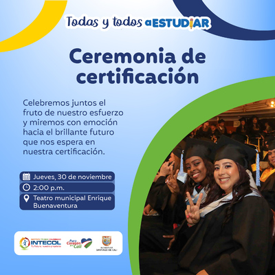 Ceremonia de certificación - INTECOL