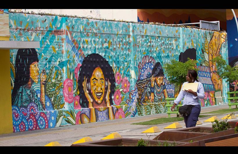 Mural Mujeres constructoras de Paz