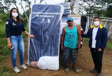 Gestión del Riesgo entregó asistencia humanitaria a afectados por lluvias