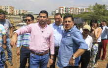 Alcalde Jorge Iván Ospina inspeccionó obras viales en el sur de Cali y conoció en terreno realidades y desarrollos