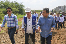Alcalde Jorge Iván Ospina inspeccionó obras viales en el sur de Cali y conoció en terreno realidades y desarrollos