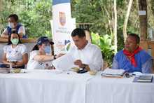 En diálogo con el alcalde Ospina el Cabildo Kofán presentó su Proyecto de Vida