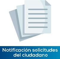 Notificación solicitudes del Ciudadano