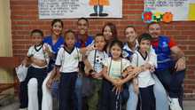 Niñas y niños de Manuela Beltrán recibieron a Hacienda con alegría