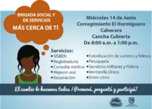 Brigada social y de Servicios Corregimiento Hormiguero