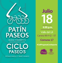 Patín y Ciclo Paseos Comuna 17