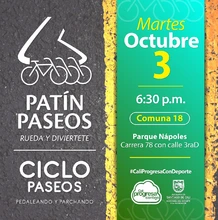 Patín y Ciclo Paseos Comuna 18