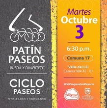 Patín y Ciclo Paseos Comuna 17