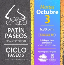 Patín y Ciclo Paseos Comuna 10