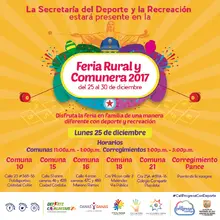 Feria Rural y Comunera 2017 Disfruta la feria en familia de una manera diferente con deporte y recreación