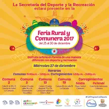 Feria Rural y Comunera 2017 Disfruta la feria en familia de una manera diferente con deporte y recreación