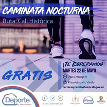 Caminata nocturna ruta Cali Histórica