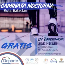 Caminata nocturna ruta Bataclán