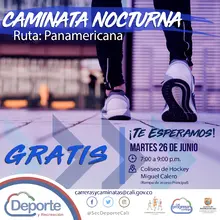 Caminata nocturna ruta Panamericana