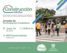 Jornada de construcción colectiva de la Política Pública de Espacio Público