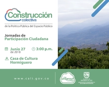 Jornada de construcción colectiva de la Política Pública de Espacio Público