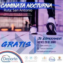 Caminata nocturna ruta San Antonio