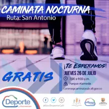Caminata nocturna ruta San Antonio