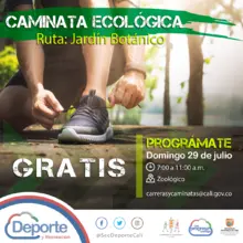 Caminata ecológica ruta Jardín botánico
