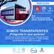 Somos Transparentes - Ejecución de recursos primer semestre de 2018