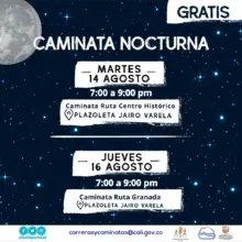 Caminata nocturna ruta Centro Histórico