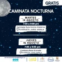 Caminata nocturna ruta Granada