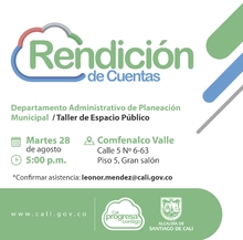 Rendición de cuentas Taller de Espacio Público