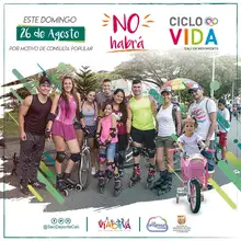 Este domingo por consulta popular no habra Ciclovida