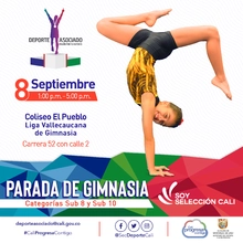 Parada de gimnasia categorías sub 8 y sub 10