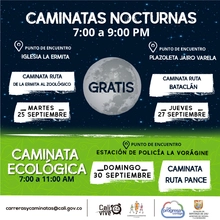 Caminata nocturna ruta Bataclán