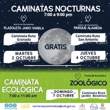Caminata nocturna ruta Granada