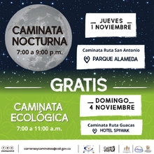 Caminata ecológica ruta Guacas