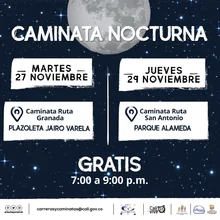 Caminata nocturna ruta San Antonio