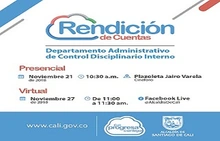 Rendición de cuentas Departamento Administrativo de Control Disciplinario Interno 2018