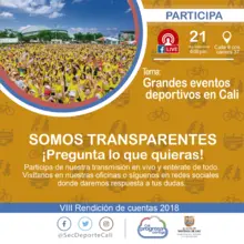 Somos Transparentes   Grandes eventos deportivos en Cali