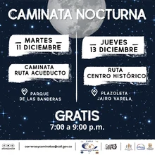 Caminata nocturna ruta Acueducto