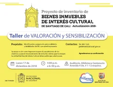 Taller de valoración y sensibilización del proyecto de actualización del inventario de BIC