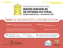 Taller de valoración y sensibilización del proyecto de actualización del inventario de BIC