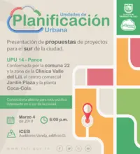 Presentación de propuestas de proyectos para comuna 22 - UPU 14 (Rendición de Cuentas)