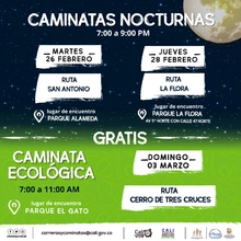 Caminata ecológica ruta Cerro de Tres Cruces