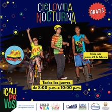 Disfruta Gratis de la Ciclovida Nocturna