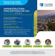 "INFRAESTRUCTURA PARA SANTIAGO DE CALI", Foro Público de la Decimoquinta Asamblea Seccional de Afiliados de la CCI Occidente